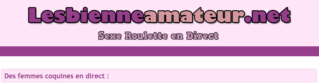 chatroulette pour femmes lesbiennes